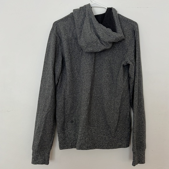 dark heather gray scuba hoodie (brushed) - Picture 2 of 3